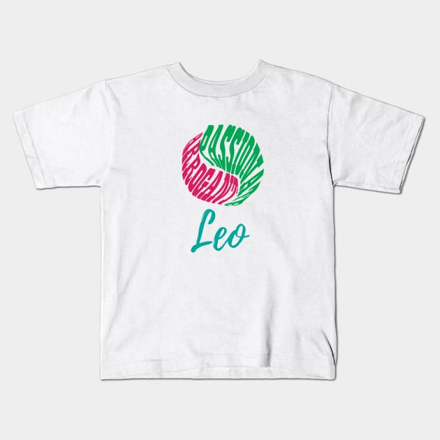 Leo Traits Kids T-Shirt by epoliveira